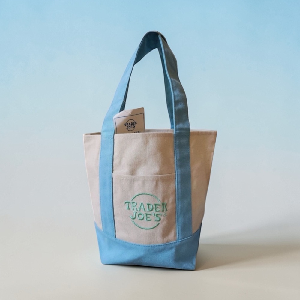 Blue Mini tote bag Trader Joe’s